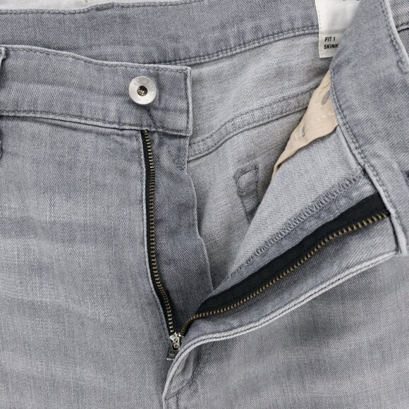 RAG & BONE Men's Jeans Fit 1 Skinny Asher Gray Cotton Blend Stretch Size 38x32 - Picture 5 of 9